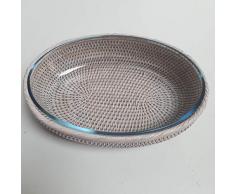 BYRMAY I Plat ovale Pyrex I Rotin
