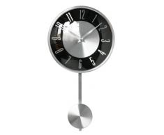 Premier Housewares Horloge murale Ã pendule Noir/argent