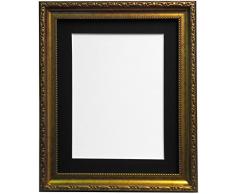 FRAMES BY POST Cadre Photo Style Shabby Chic, Plastique, dorÃ©, 14 x 8 Image Size 10 x 4 inches