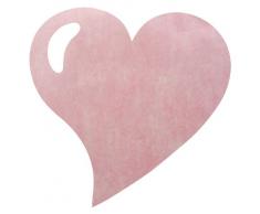 Santex 2935-05 Set de Table Forme CÅur Tissu Rose 38 x 38 x 0,01 cm
