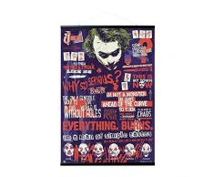 Erik - Poster et Kit de Fixation | Batman The Dark Knight Joker Dark Knight, 61 x 91,5 cm
