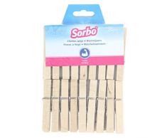 Elliott - Sorbo Pinces Ã Linge en Plastique, Bois Dense, Bois, 34 Pcs