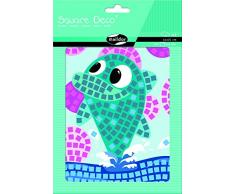 Maildor carrÃ© Deco Dauphin mosaÃ¯que Autocollant Lot, Multicolore