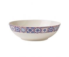 Villeroy & Boch Modern Dining Indigo Caro Bol, 1,1 l, Porcelaine Premium, Blanc/Multicolore