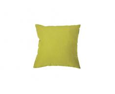 Soleil docre Coussin déhoussable 40x40 cm Alix anis, Polyester, Vert, 40 x 40 cm