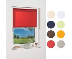 K de Home 236626â2 Wohn-Guide Klemmfix Mini Store, Rouge lumière du Jour, Plastique, Tissu, Rouge, 70 x 150