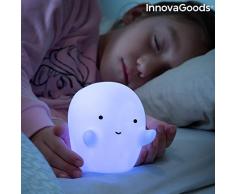 InnovaGoods Lampe Fantasma LED Multicolore Glowy, Blanc