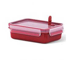 Emsa - Boîte à Micro-ondes - Clip & Micro - Lunchbox - Rouge - Taille: 0,8 L (Ref: 517772)