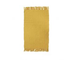 Thedecofactory 508127 Tapis Jaune 50X80 Coton Simply, 80 x 50 x 1,5 cm