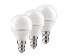 Paulmann 28427 Pack de 3 LED Ampoule Sphérique, 3x4W, E14, 230V, 2700K