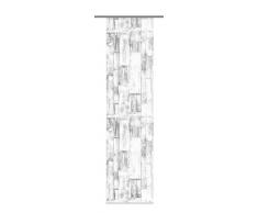 Home Fashion 87435-703 Bretton Panneau Japonais Polyester Gris 245 x 60 cm