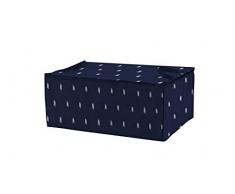 COMPACTOR Lot de 3 Housses de Rangement pour Couette, Fermeture ZippÃ©e 100% HermÃ©tique, Anti-PoussiÃ¨re, Bleu Marine KASURI, PolypropylÃ¨ne et EVA, 50 x 70 x H. 30 cm, RAN8045