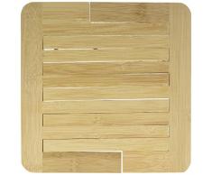 Totally Addict KA2137 Dessous de Plat Extensible, Bambou, Marron, 30,5 x 21,5 x 1,3 cm
