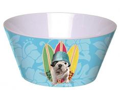 Teo Jasmin TEOS3387 Bol Mélamine, Teo Surfeur, 14 x 14 x 7 cm