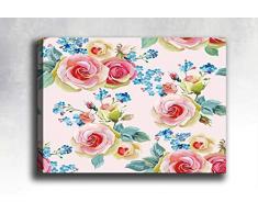 Bonamaison Peinture sur toile, multicolore, 70 x 100 cm - Conçu et fabriqué en Turquie