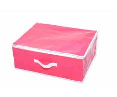 H and L Russel Housse de Rangement pour Couverture Rose