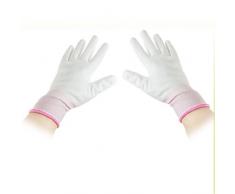 Blanc travail mécanique Builders travail de jardinage Paire de gants en PU