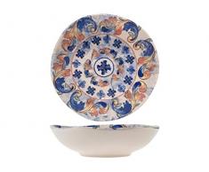 H&H 828546 Felicity Lot de 12 Assiettes Creuses en GrÃ¨s 22 cm