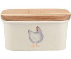 Creative Tops Beurrier en céramique, Multicolore, 7.5 x 15 x 11 cm