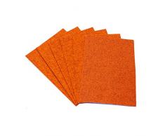 1buy3 Lot de 6 Sets de Table en Feutre avec Coins carrés de 5 mm dépaisseur Rouge