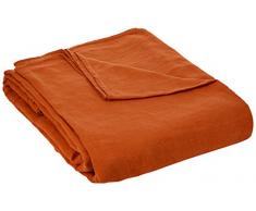 Garnier-Thiebaut SYRACUSE Housse de Couette, Lin, Marsala, 240 x 220 cm