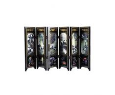 lachineuse PARAVENT Asiatique Miniature - Motifs Pandas et Bambou