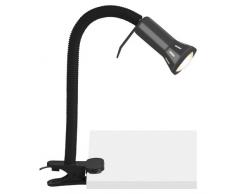 Brilliant 24705T06 Lampe à Fixation Serre Joint E14 40 W Noir Métal/Plastique