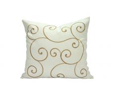 Bellanda Housse de Coussin, Polyester, Champagne, 40 x 40 x 0,5 cm