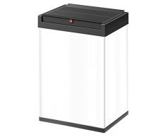 Hailo 0840-131 BigBox Collecteur de Déchet Acier Inoxydable Blanc 53 x 35 x 8 cm 40 L