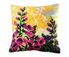 Collection dArt CD5189 40 x 40 cm A New Day Kit Point de Croix Coussin, Coton, Multicolore, 33 x 3,2 x 24,9 cm