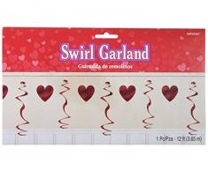 amscan International Guirlande Tourbillon cÅur
