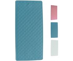 MSV Tapis Caoutchouc Fond de Bain Bleu 35x75, Carbonate de Calcium, 80 x 150 cm