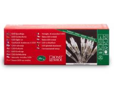 Konstsmide 6302-203 Mini Guirlande 35 LED Blanc Retro Design + Câble Transparent 230 V