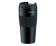 THERMOS ThermoCafÃ© by 4056.205.040 Mug Isotherme Thermopro, 0,4 l, en Acier Inoxydable, Noir, Acier Inoxydable, Noir, 8,5x8,5x18 cm