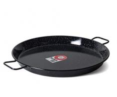 BCSA 20255 Plat à Paëlla Ãmaillé Noir 55 cm