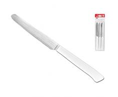 Home Couteaux de Table ondulÃ©s, Pack de 6Â piÃ¨ces, Acier Inoxydable, Blanc