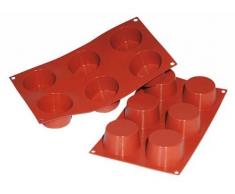 Silikomart 26.102.00.0060 SF102 Moule Forme Muffin 6 CavitÃ©s Silicone Terre Cuite