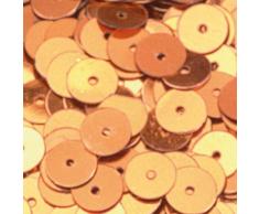 Efco Fil Plat Rond, Sequins, Cognac, 6Â mm, 10Â g, Lot de 1000Â bÃ¢tonnets