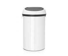 Brabantia 108686 Poubelle Touch Bin, 60 L - Blanc