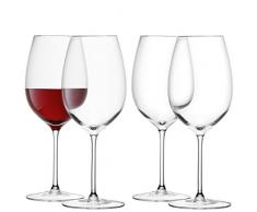 LSA International 420Â ML Verre Ã vin Rouge, Transparent (Lot de 4)