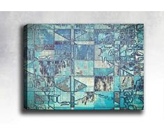 Bonamaison Peinture sur toile, multicolore, 50 x 70 cm - ConÃ§u et fabriquÃ© en Turquie