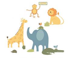 RoomMates Méga Pack de Stickers muraux Animaux du Zoo