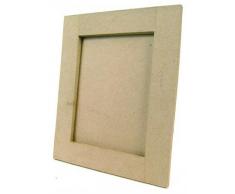 Décopatch CD025C - Un support en papier brun pulpé 2x23x28 cm, Cadre plat rectangle