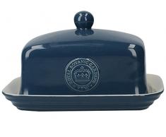 Creative Tops Royal Botanic Gardens Porte-toast en bambou et beurrier en cÃ©ramique, CÃ©ramique, bleu marine, 27 x 19 x 12 cm