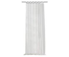 iovivo Voilage Samira à passants 245 x 140 cm blanc