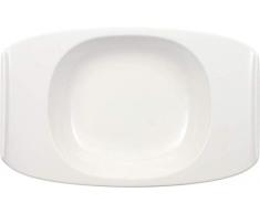 Villeroy & Boch Urban Nature Assiette creuse, 31x20 cm, Porcelaine Premium, Blanc