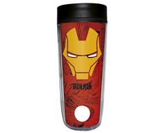 Grupo Erik Editores Gobelet de Voyage Marvel Iron Man, Porcelaine, Rouge, 20Â x 8Â x 20Â cm
