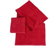 Dyckhoff 410932505 Brilliant Lot de 2 Serviettes essuie-Mains Rouge Cerise 100 x 50Â cm