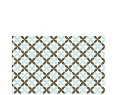 Laroom Tapis Vinyle en PVC antidérapant Vert/Marron