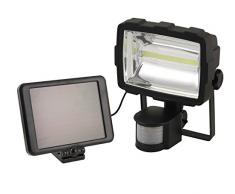 VeLamp IS340 Projecteur Solaire LED avec DÃ©tecteur de Mouvements, Plastique, 7 W, Noir